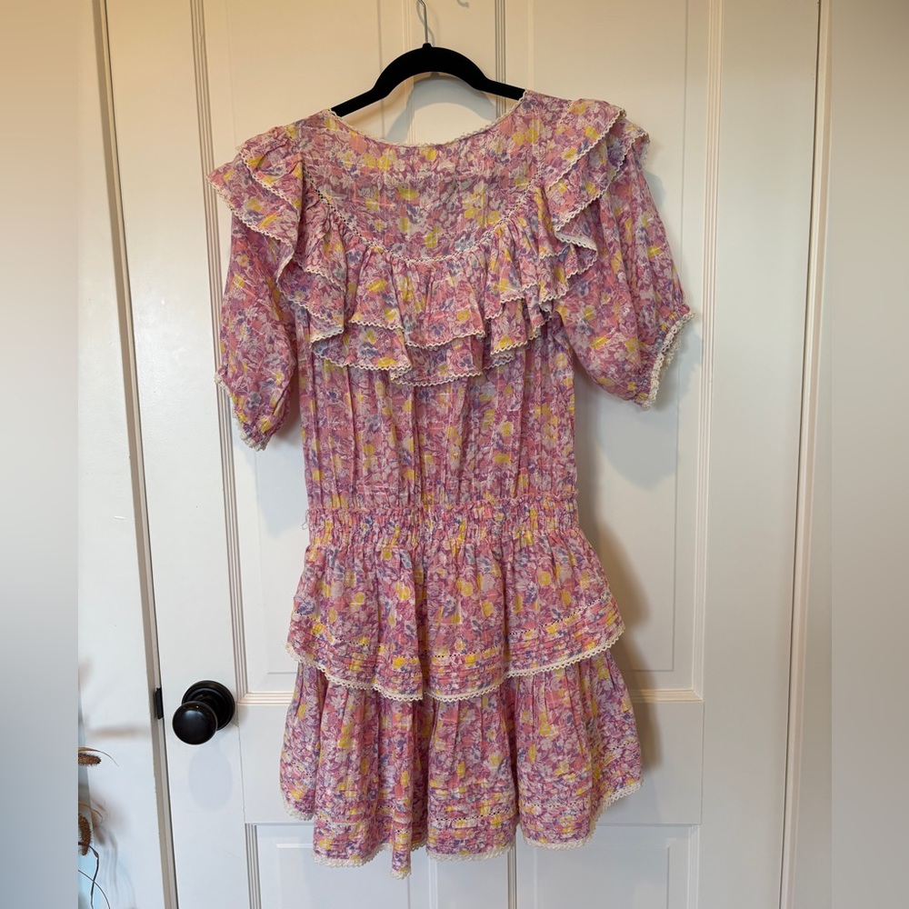 Love Shack Fancy Floral Ruffle Dress - Picture 2 of 3